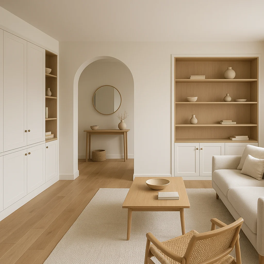 Erreurs à éviter en décoration intérieure : les 20 pièges les plus fréquents 3 Espace intérieur désencombré et harmonieux