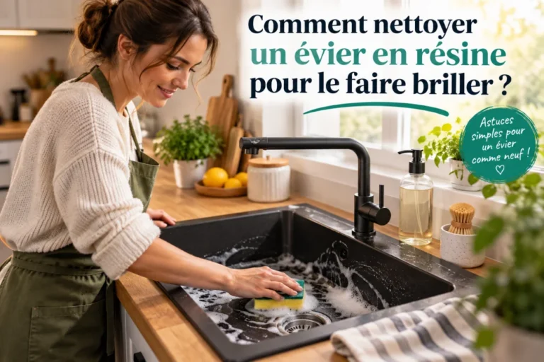 Évier en résine : comment le nettoyer et lui redonner tout son éclat ?